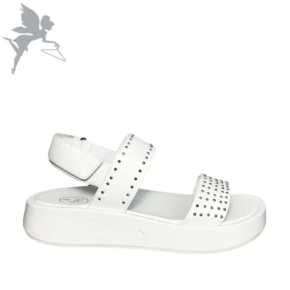 ASH Vivi Studded Leather Flatform Shoes